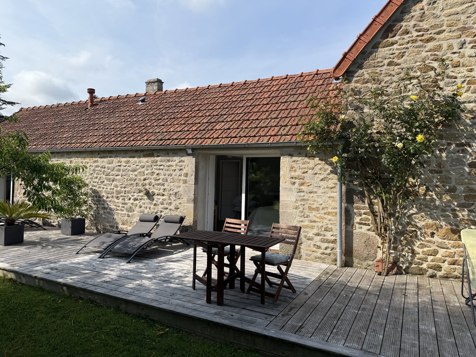 Terrasse depuis la chambre Scandinave